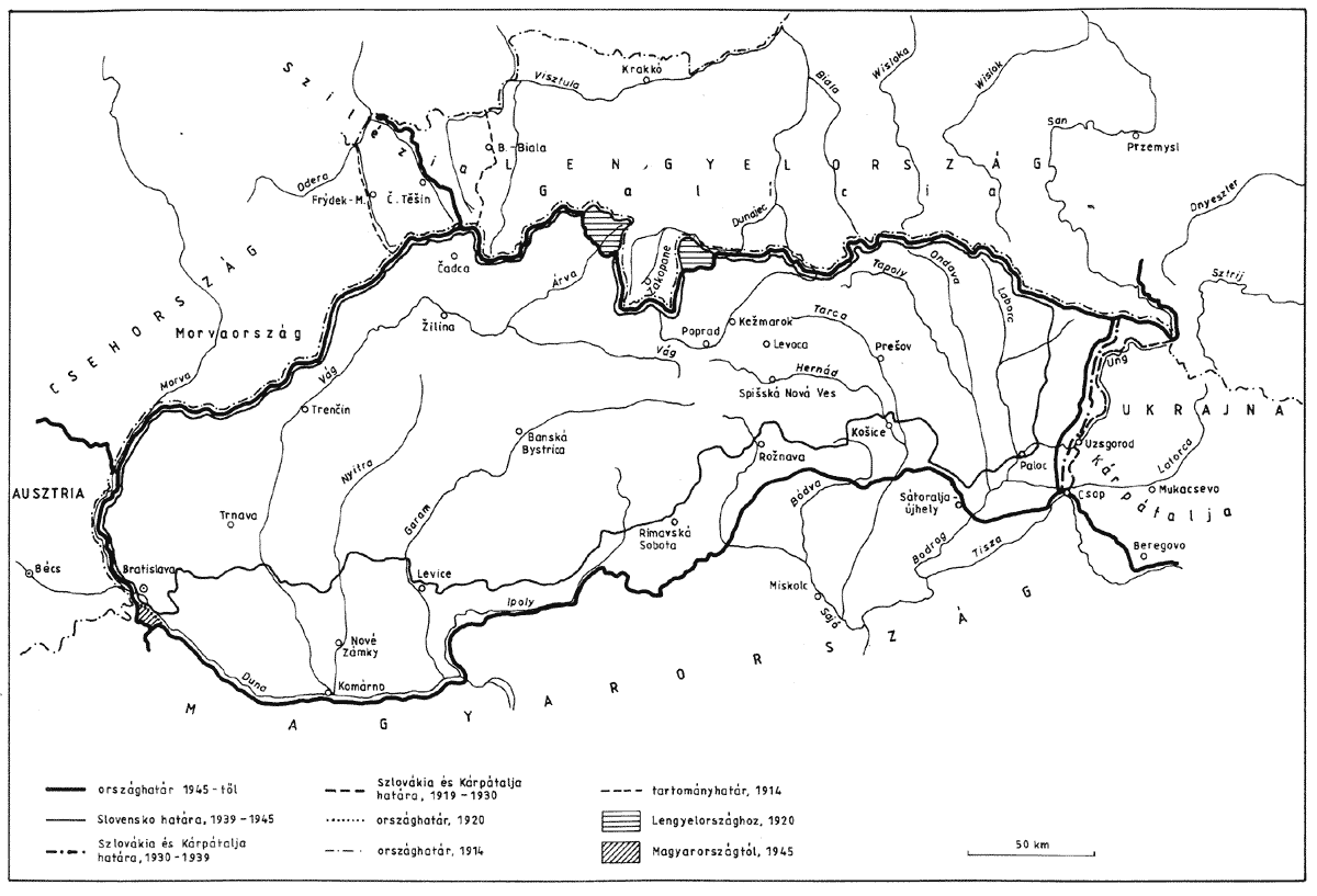 Szlovákia területi változásai 1920-1945 között