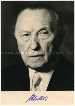 Az NSZK kancellárja, Konrad Adenauer. (Fotó: Deutsches Historisches Museum)